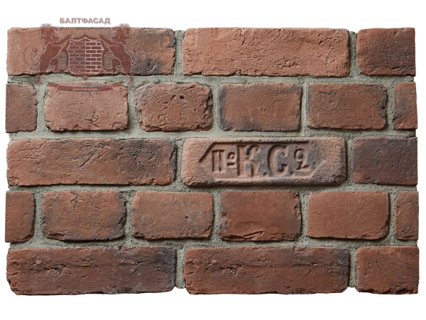 Декоративный искусственный камень Старый кирпич 1052